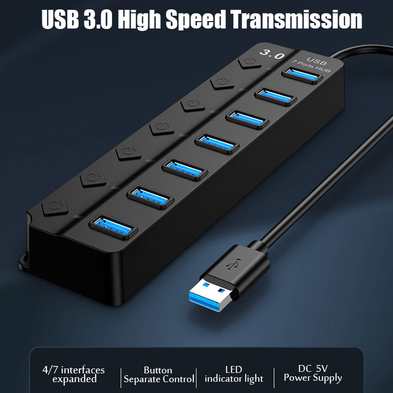 7 In 1 USB 3.0 Hub Multi USB S - đánh giá và giá Laptop Accessories Hub