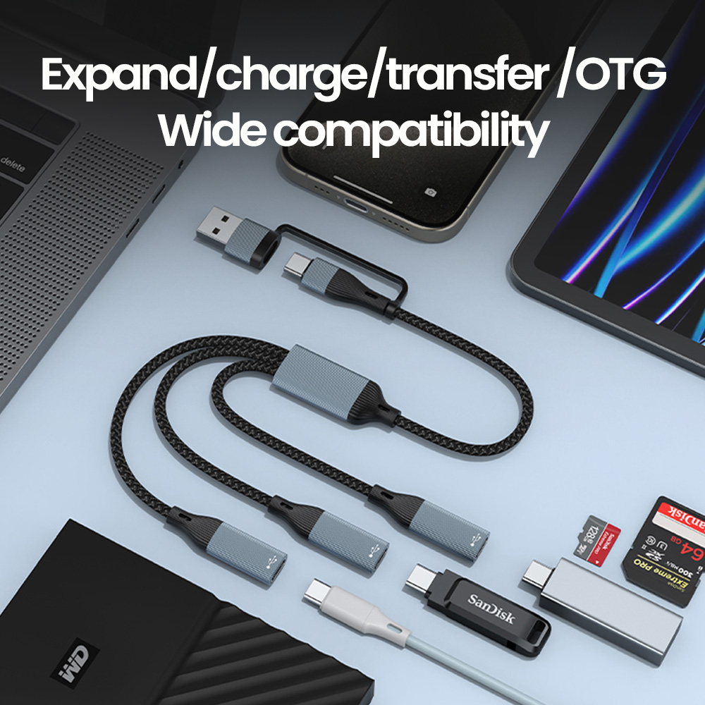 3 in 1 Type C Hub USB Hub USB  - đánh giá và giá Laptop Accessories Hub