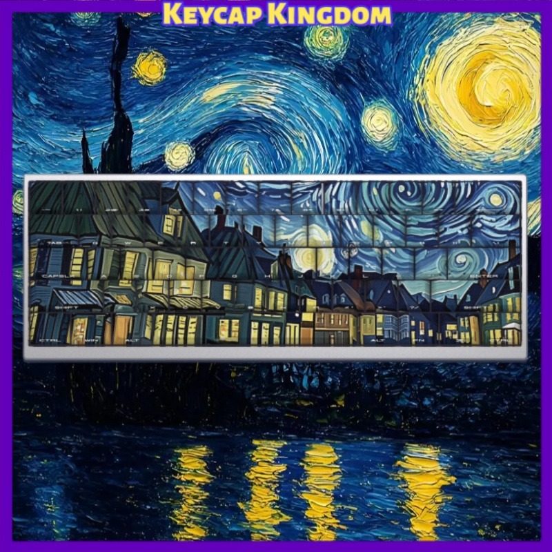 Van Gogh Starry Sky Theme Keyc - đánh giá và giá Keyboard Laptop Accessories