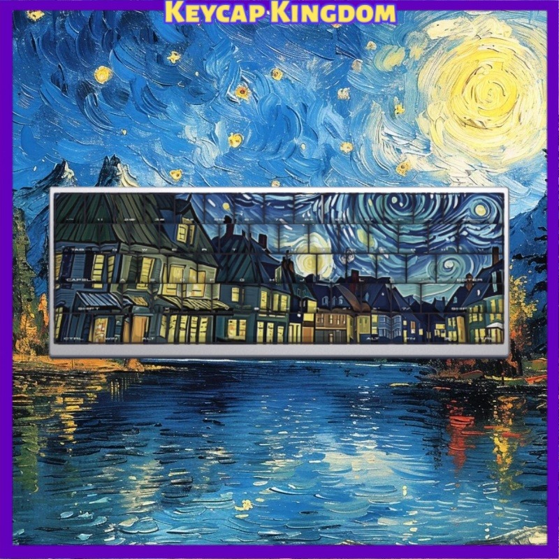 Van Gogh Starry Sky Theme Keyc - đánh giá và giá Keyboard Laptop Accessories