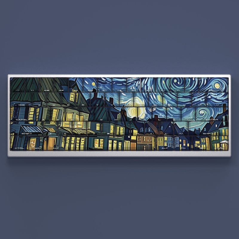 Van Gogh Starry Sky Theme Keyc - đánh giá và giá Keyboard Laptop Accessories