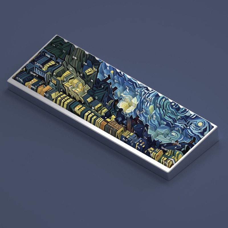 Van Gogh Starry Sky Theme Keyc - đánh giá và giá Keyboard Laptop Accessories