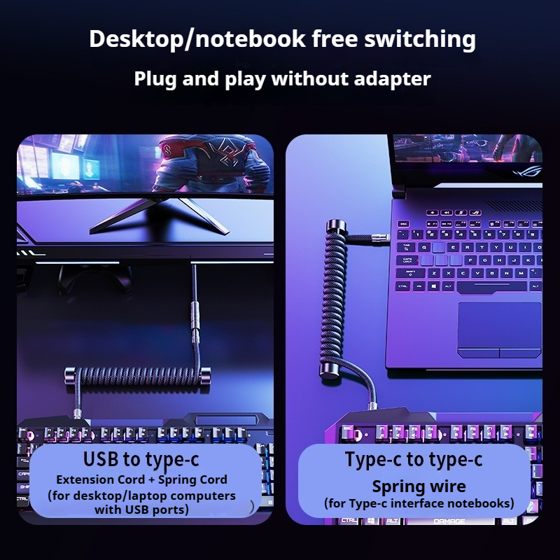 Eary 1.2m Coiled Keyboard Cabl - đánh giá và giá Keyboard Laptop Accessories
