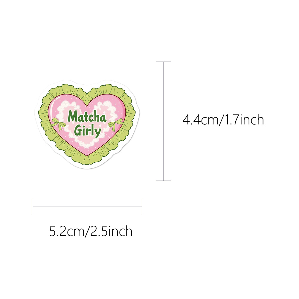 50PCS Matcha Girl Stickers Fas - đánh giá và giá Laptop Accessories Girly
