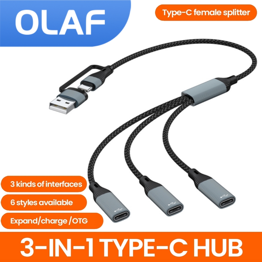 Olaf Hub USB Type C To 3 Ports - đánh giá và giá Laptop Accessories Hub