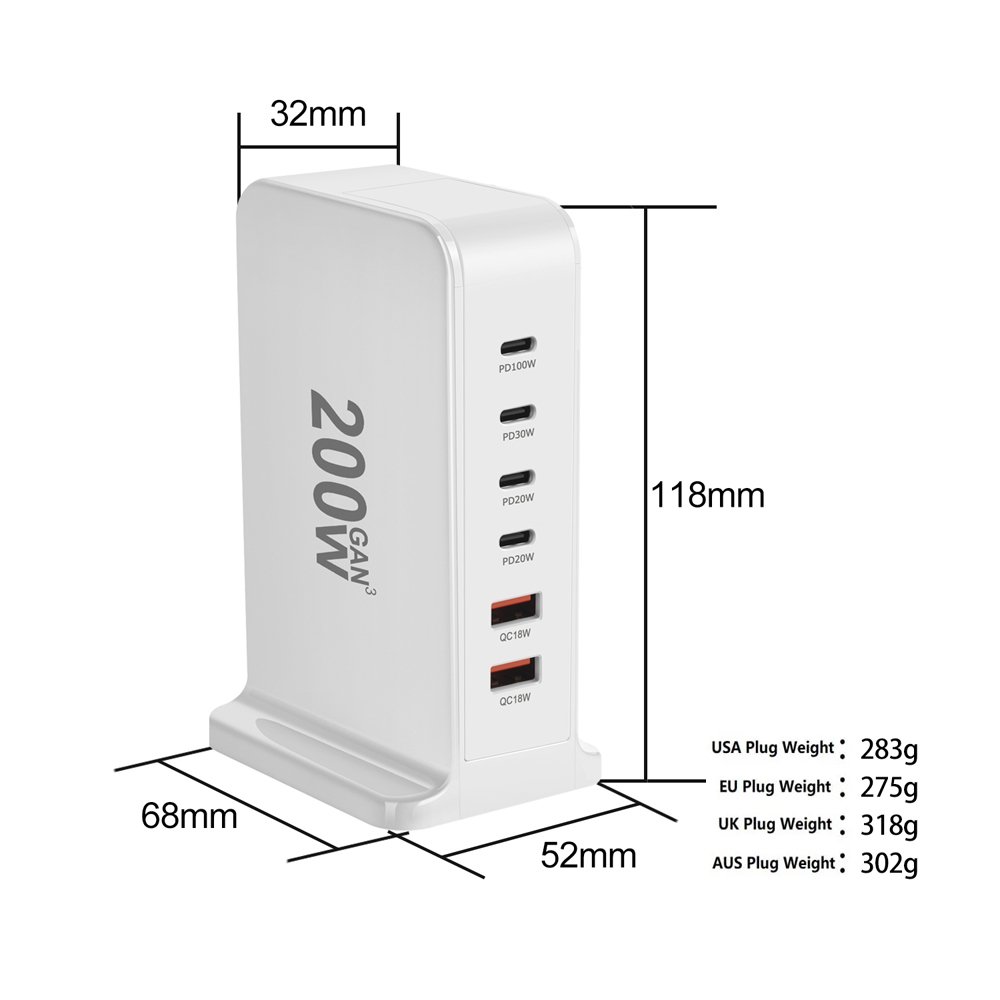 200W 168W Desktop GaN Quick PD - đánh giá và giá Laptop Accessories Uk