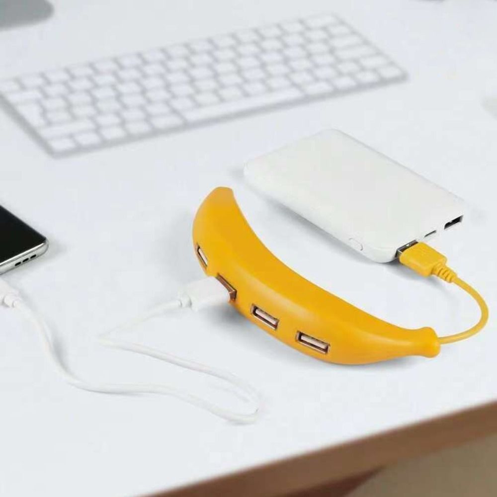 Portable Design Banana USB Hub - đánh giá và giá Laptop Accessories Hub