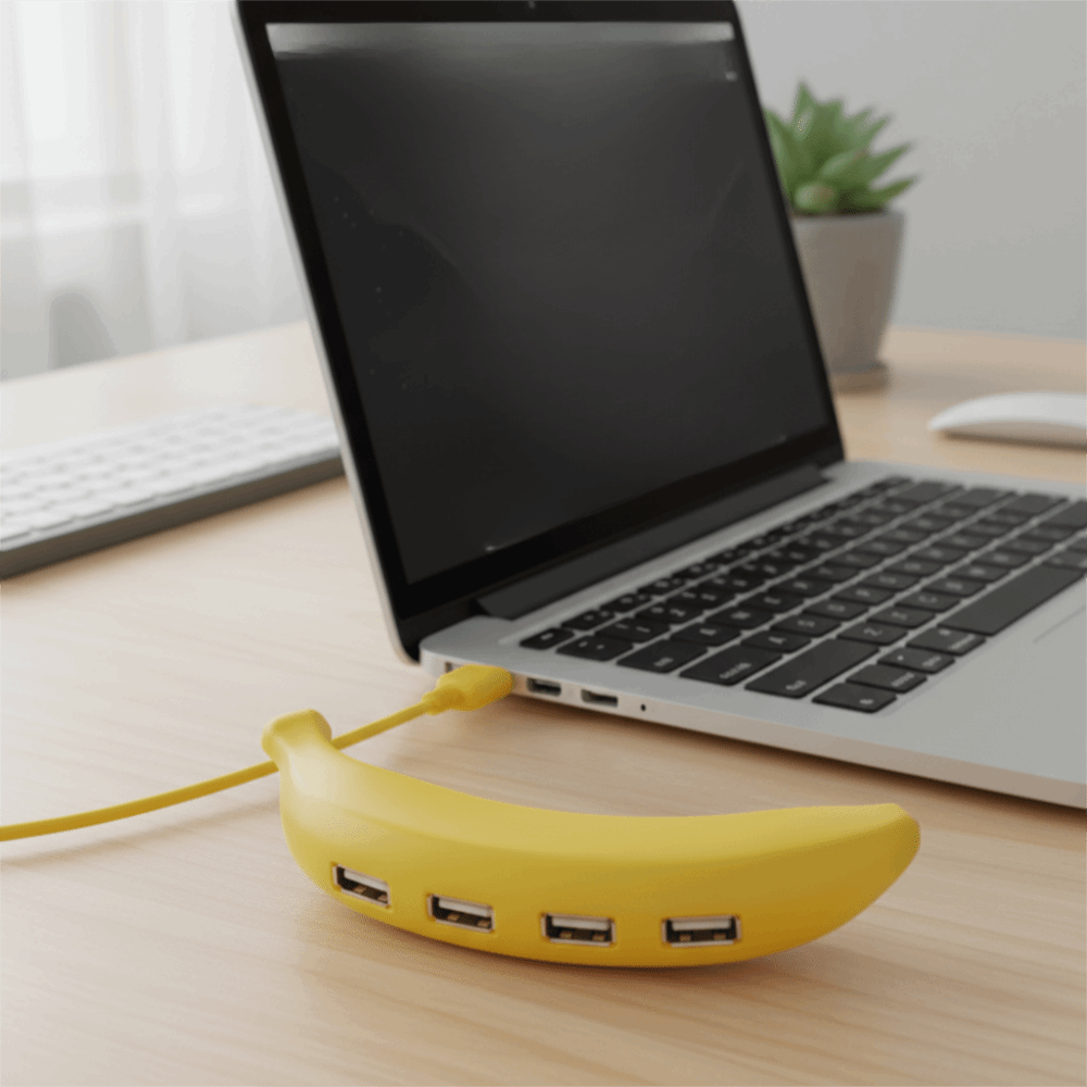 Portable Design Banana USB Hub - đánh giá và giá Laptop Accessories Hub