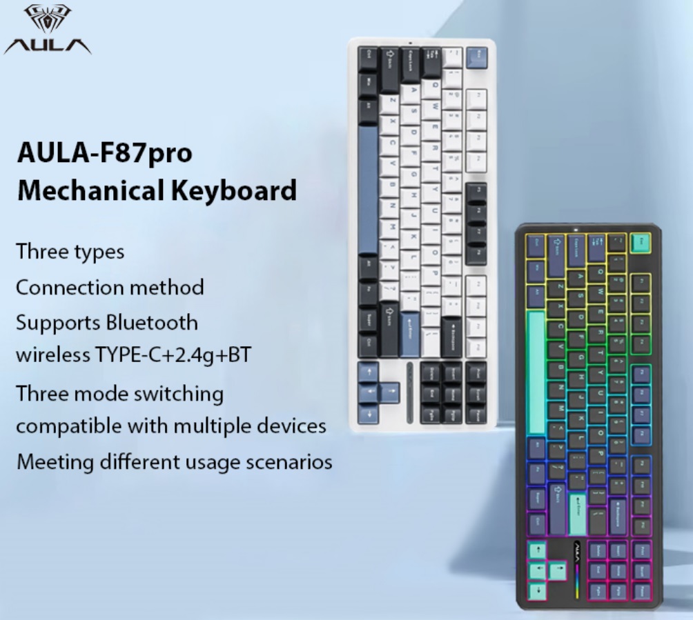AULA F87pro Wireless Mechanica - đánh giá và giá Laptop Accessories Uk