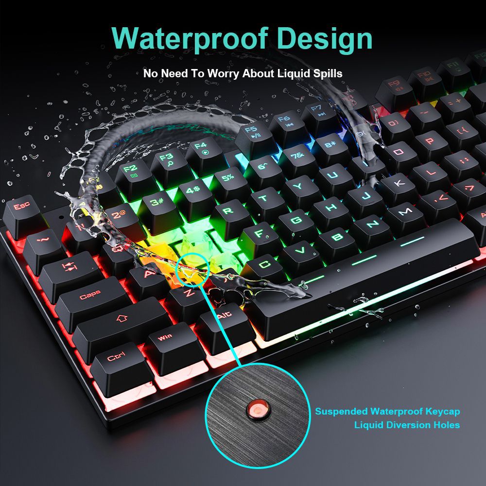 Waterproof Luminous Wired Gami - đánh giá và giá Laptop Accessories Combo Set