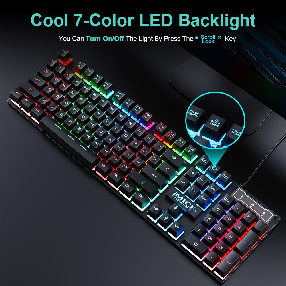 Waterproof Luminous Wired Gami - đánh giá và giá Laptop Accessories Combo Set