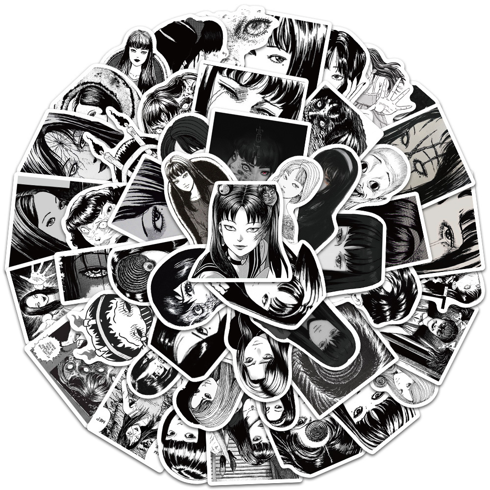 50Pcs Japanese Horror Anime To - đánh giá và giá Laptop Accessories Girly