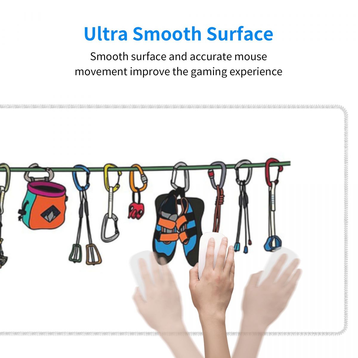 Large Mouse Pad Climbing Gear  - đánh giá và giá Laptop Accessories Online