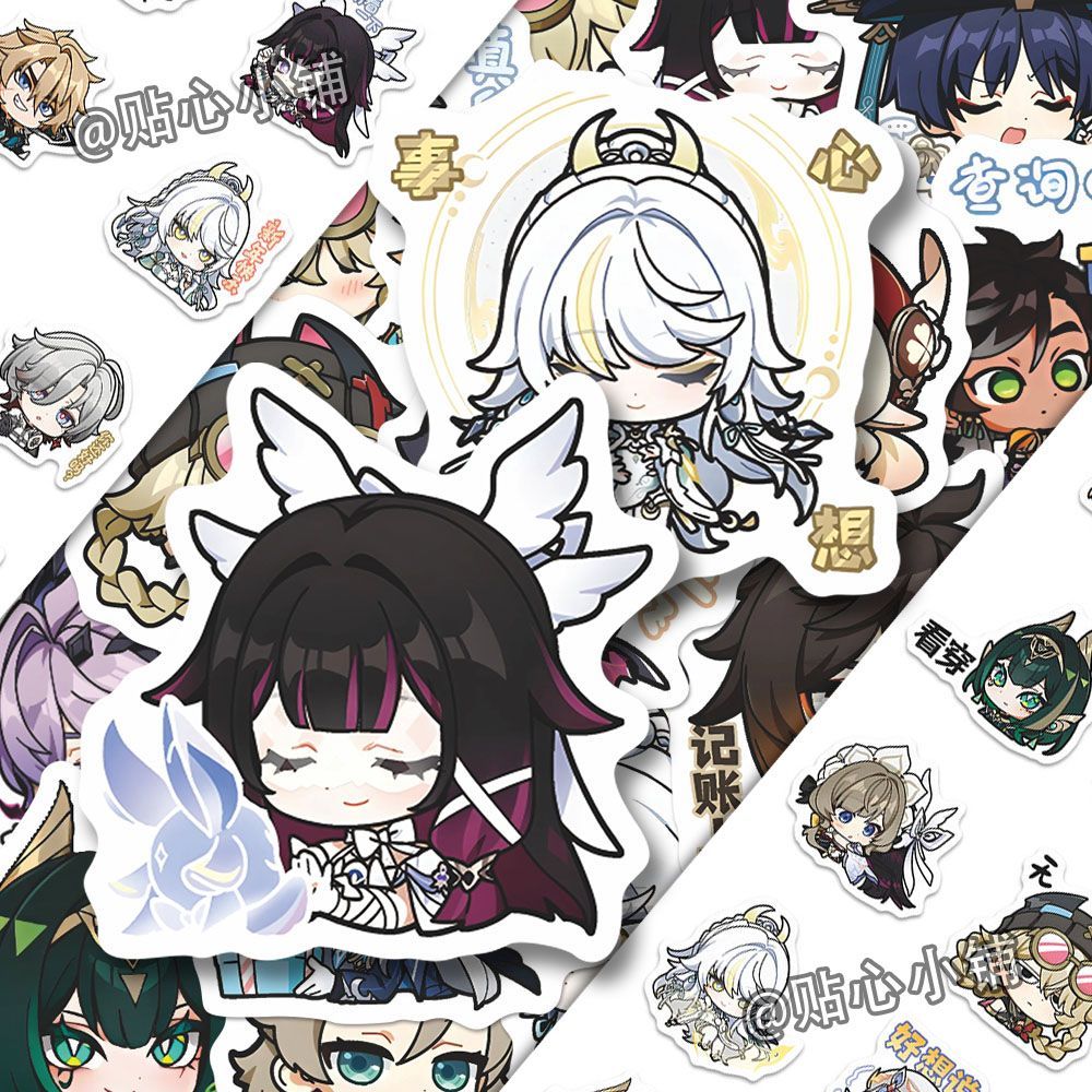 64PCS Genshin Impact Moon Maid - đánh giá và giá Laptop Accessories All