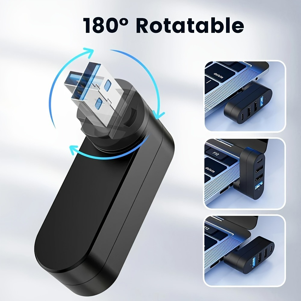 Mini Splitter 4 Ports USB Hub  - đánh giá và giá Laptop Accessories Hub