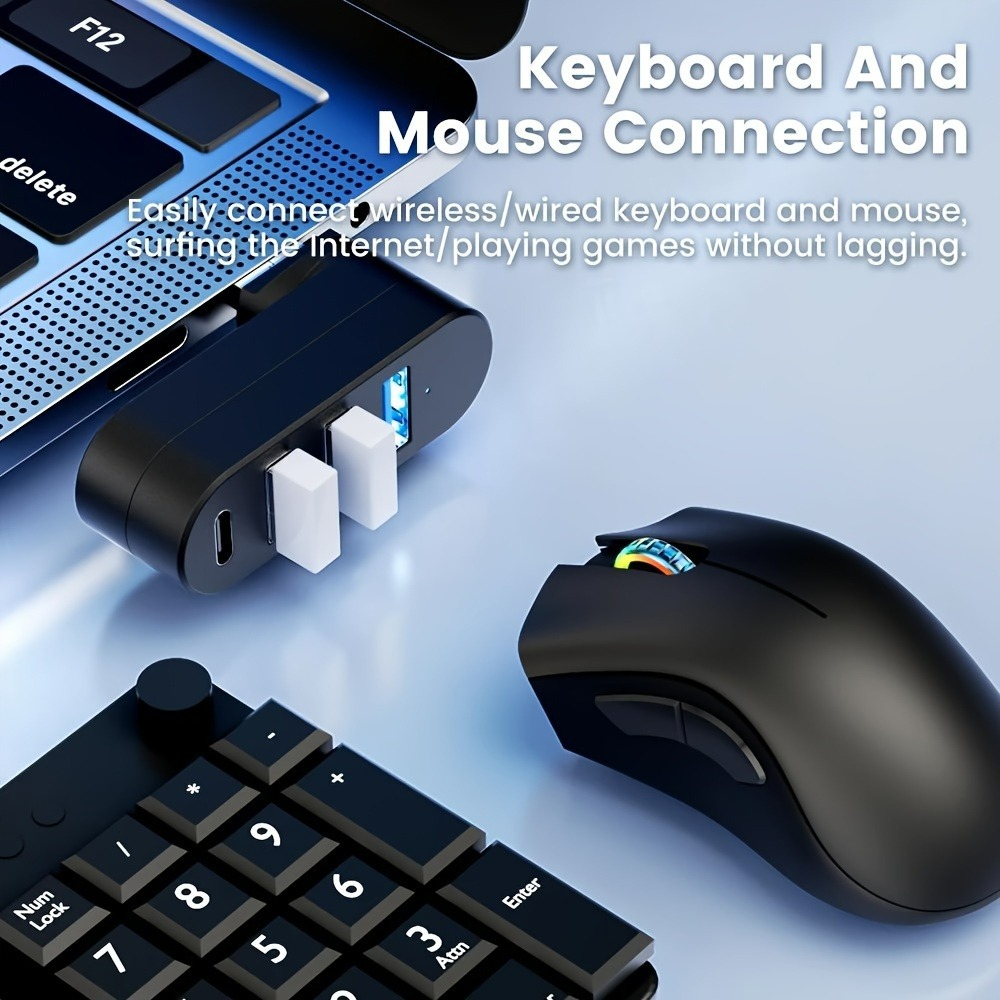 Mini Splitter 4 Ports USB Hub  - đánh giá và giá Laptop Accessories Hub