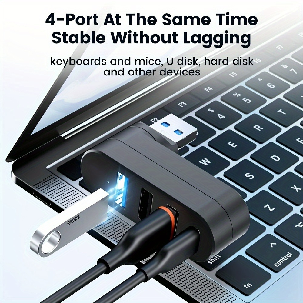 Mini Splitter 4 Ports USB Hub  - đánh giá và giá Laptop Accessories Hub
