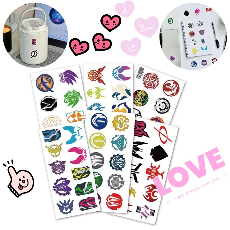 60 Sheets Kamen Rider Logo Sti - đánh giá và giá Laptop Accessories All